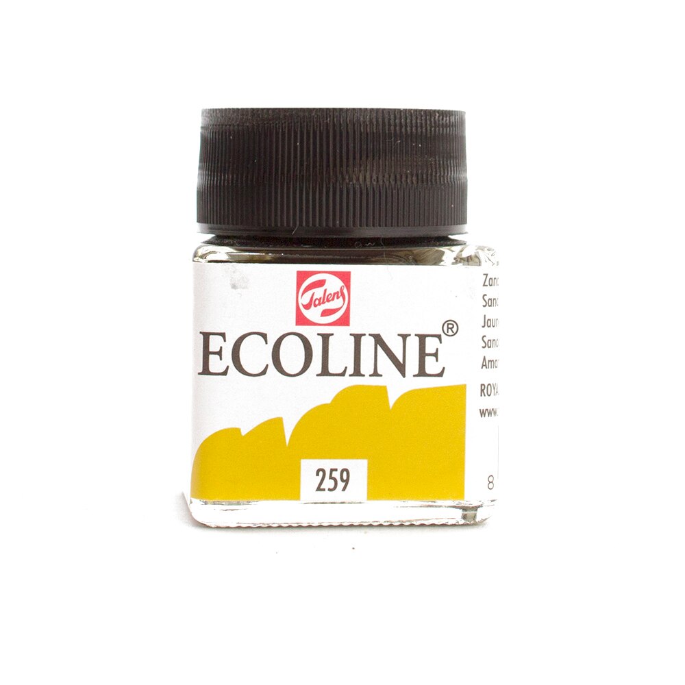 Ecoline, Liquid, Watercolor, 30ml, Jar, Sand Yellow